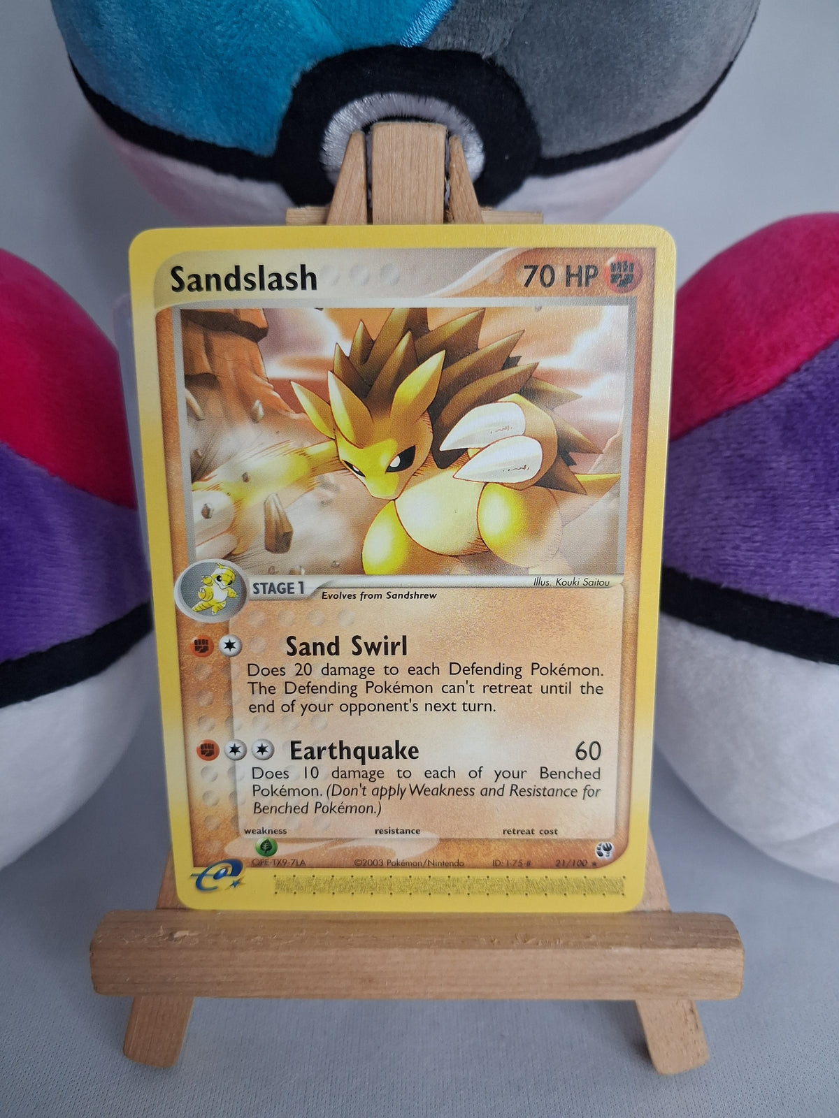 Sandamer (Sandslash) - ex Sandsturm (EN) - 21/100 - Non Holo - EX+
